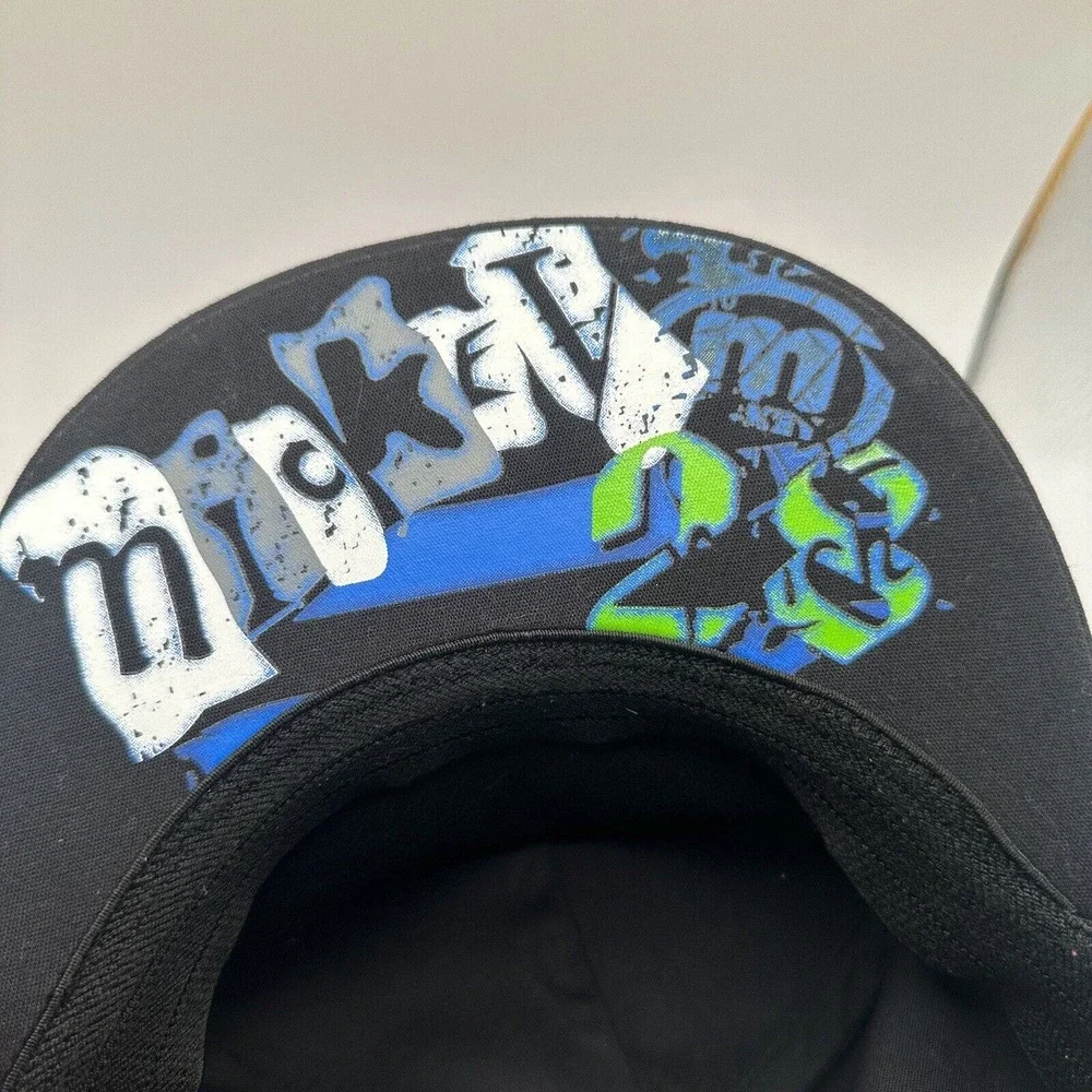 Disney‎ Parks Mickey Mouse Hat Mohawk Graffiti Brim Cap Youth